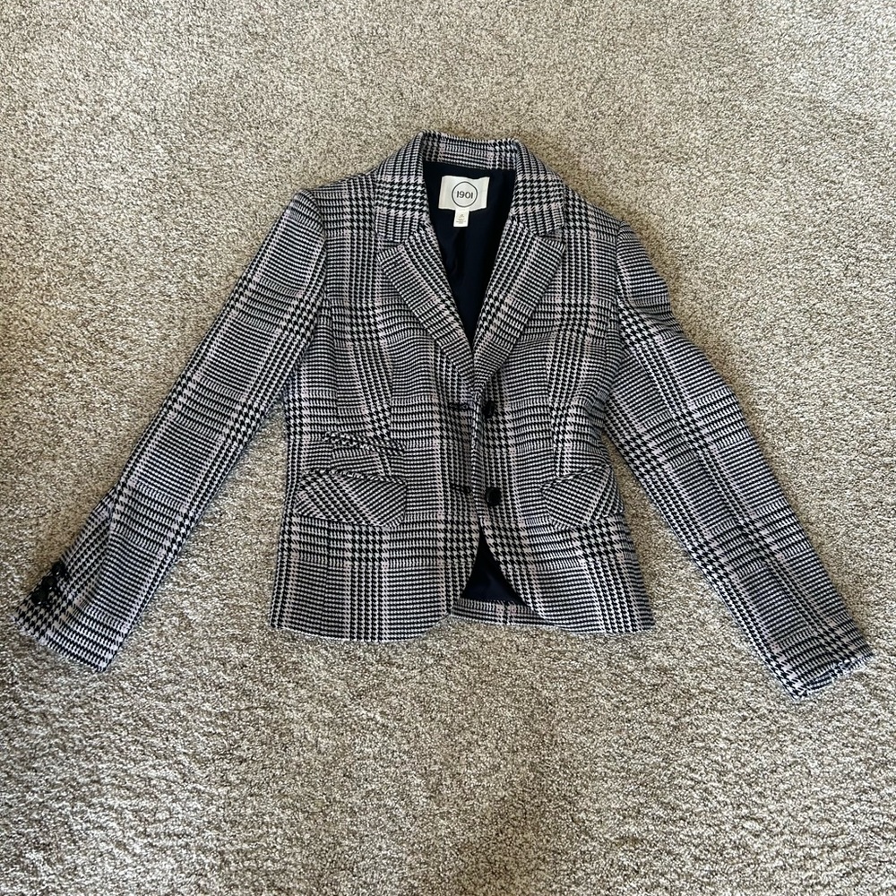 Plaid Checkered Blazer (0P)